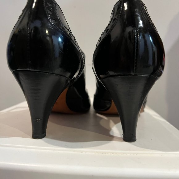 Black T strap heels (Salome) - Picture 6 of 9